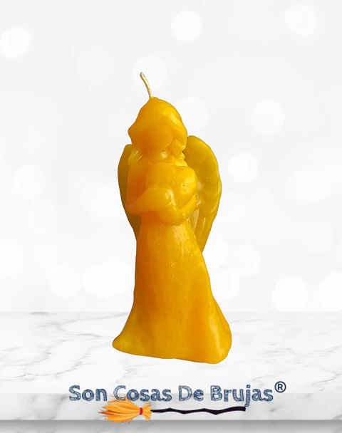 Vela Ángel Amarillo - 11 x 5,5 cm aprox.