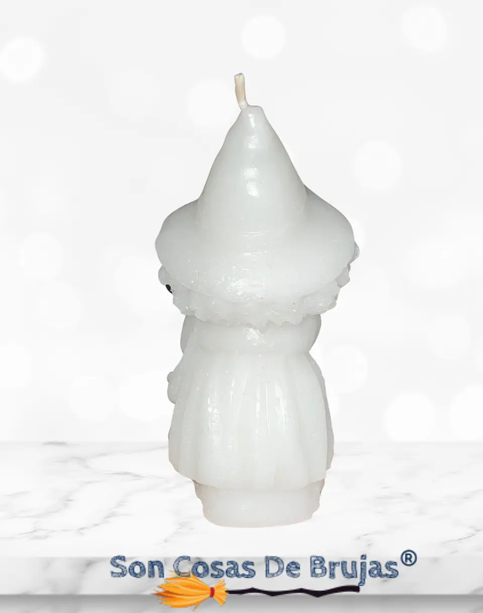 Vela Bruja Blanca - 9,7 x 4,7 cm aprox. 3
