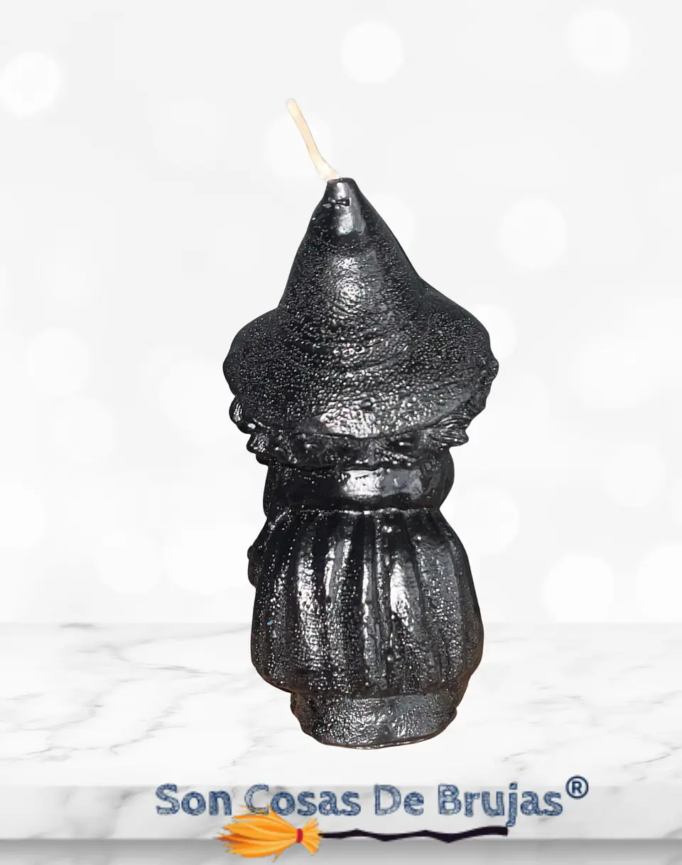 Vela Bruja Negra - 9,7 x 4,7 cm aprox. 3