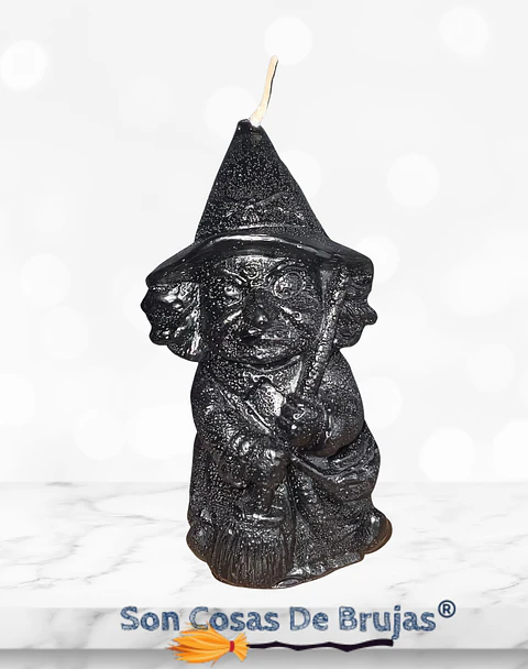 Vela Bruja Negra - 9,7 x 4,7 cm aprox.