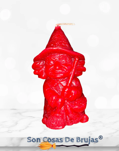 Vela Bruja Roja - 9,7 x 4,7 cm aprox.