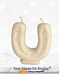 Vela Herradura Blanca - 8 cm aprox. - Miniatura 1