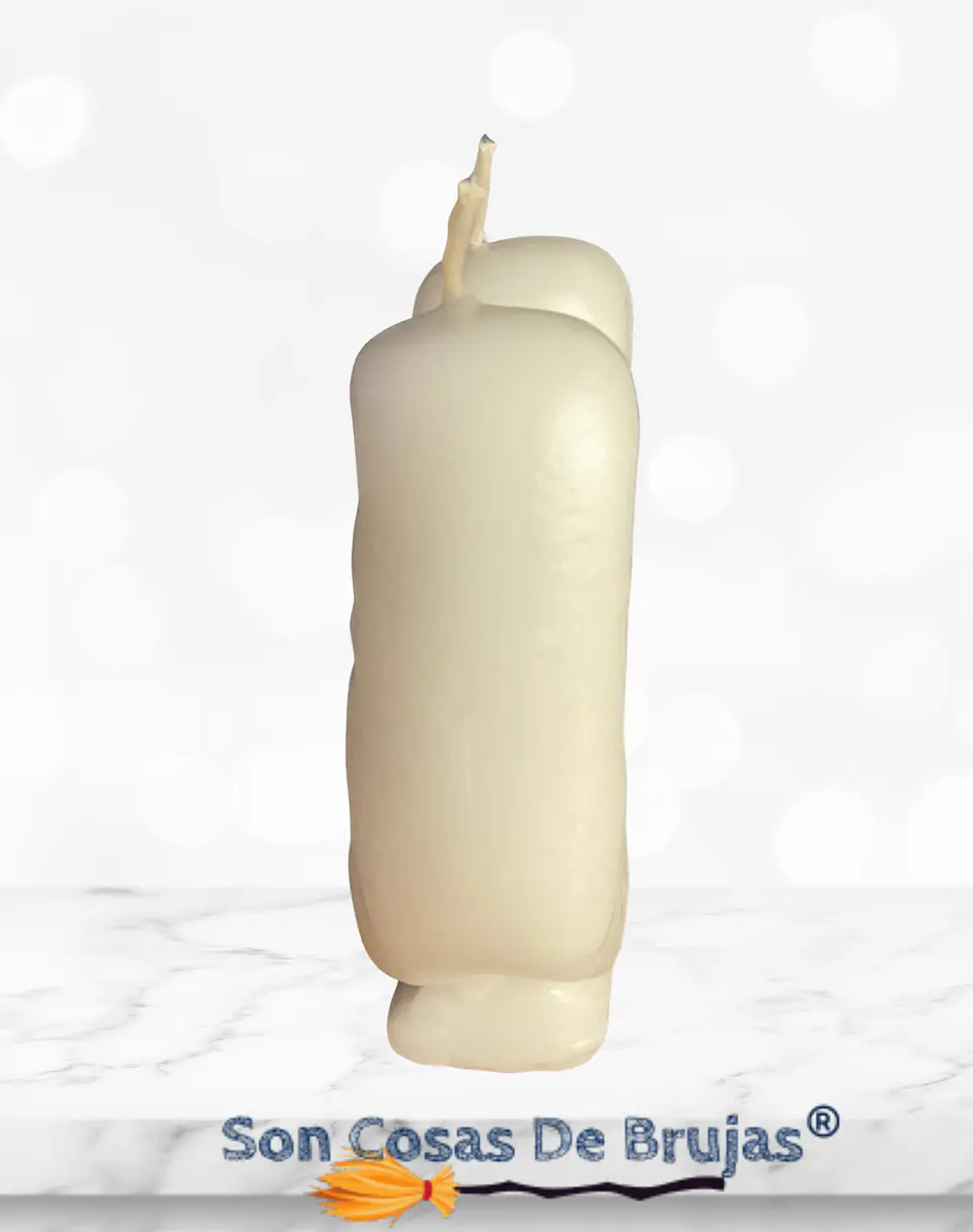 Vela Herradura Blanca - 8 cm aprox. 2