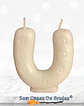 Vela Herradura Blanca - 8 cm aprox. - Miniatura 3