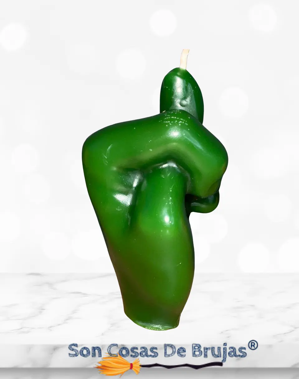 Vela Puño Verde - 8,5 cm aprox. 2