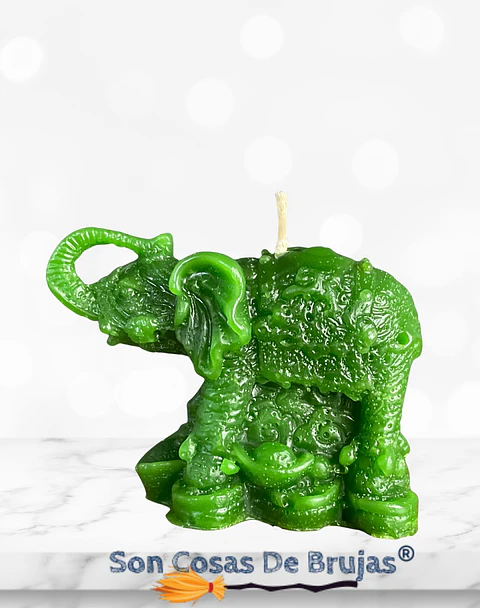 Vela Elefante Suerte - 5,5 x 6,5 cm aprox.
