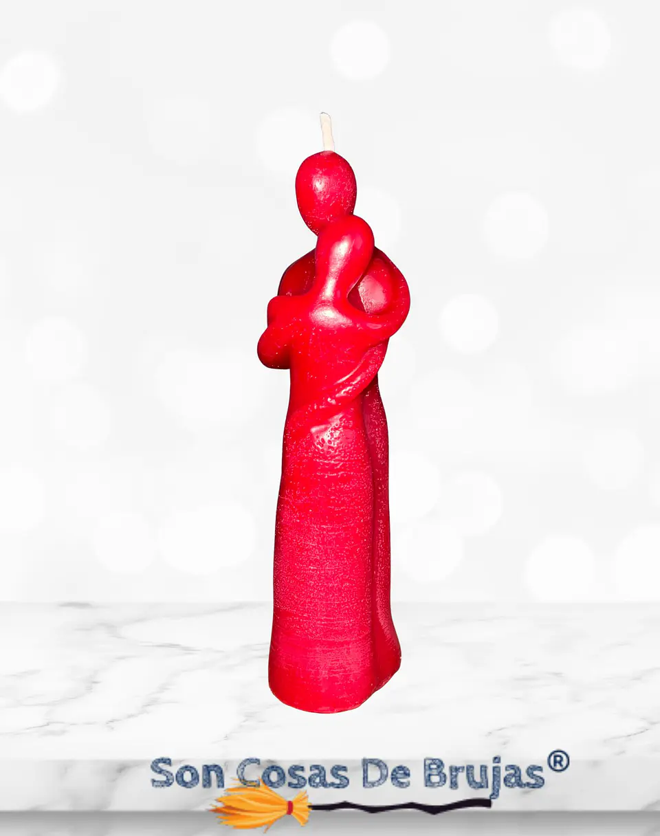 Vela Pareja Roja - 15 cm aprox. 4
