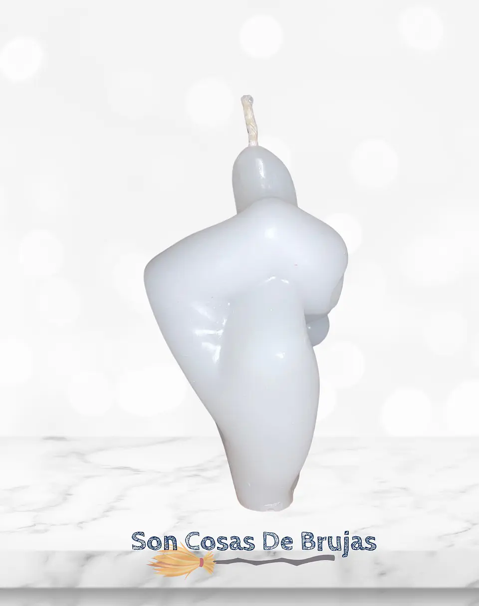 Vela Puño Blanco - 8,5 cm aprox. 2