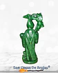 Vela Santa Muerte Verde - 12 x 5 cm aprox. - Miniatura 2