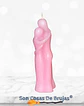 Vela Pareja Rosada - 15 cm aprox. - Miniatura 2