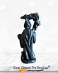 Vela Santa Muerte Negra - 12 x 5 cm aprox. - Miniatura 4