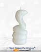 Vela Cobra Blanca - 10,5 x 5,5 cm aprox - Miniatura 2