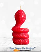 Vela Cobra Roja - 10,5 x 5,5 cm aprox. - Miniatura 3