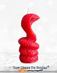 Vela Cobra Roja - 10,5 x 5,5 cm aprox. - Miniatura 2