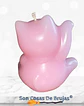 Vela Maneki Neko Rosa (Gato Chino) - 6 x 5 cm aprox. - Miniatura 3