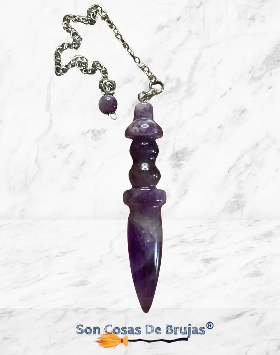 Péndulo de Piedra - Amatista de 7 cm aprox. 2