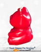Vela Maneki Neko Rojo (Gato Chino) - 6 x 5 cm aprox. - Miniatura 3