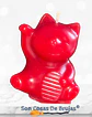 Vela Maneki Neko Rojo (Gato Chino) - 6 x 5 cm aprox. - Miniatura 1