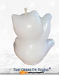 Vela Maneki Neko Blanco (Gato Chino) - 6 x 5 cm aprox. - Miniatura 3