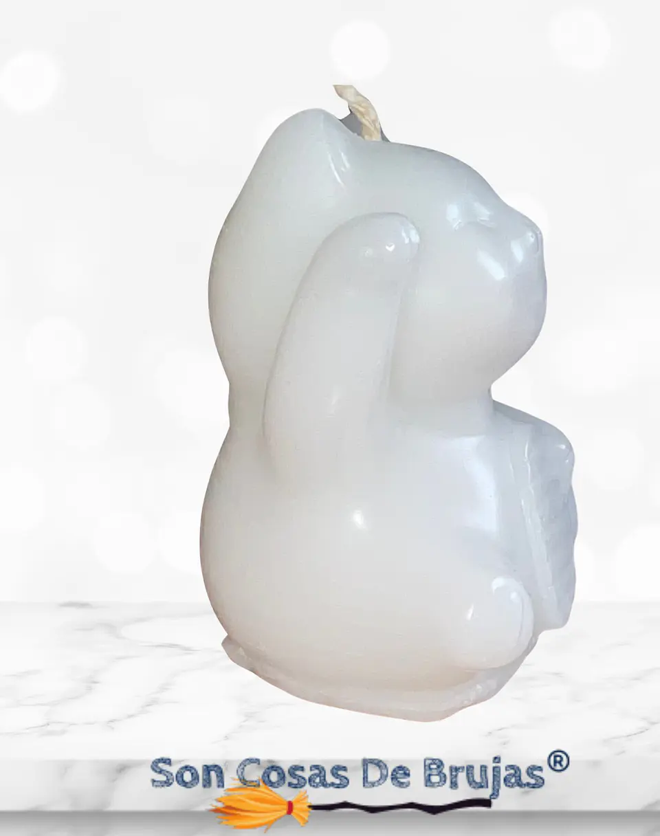 Vela Maneki Neko Blanco (Gato Chino) - 6 x 5 cm aprox. 2