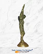 Figura San Miguel Arcángel, Dorado o Plateado - 8 x 4 cm aprox. - Miniatura 3