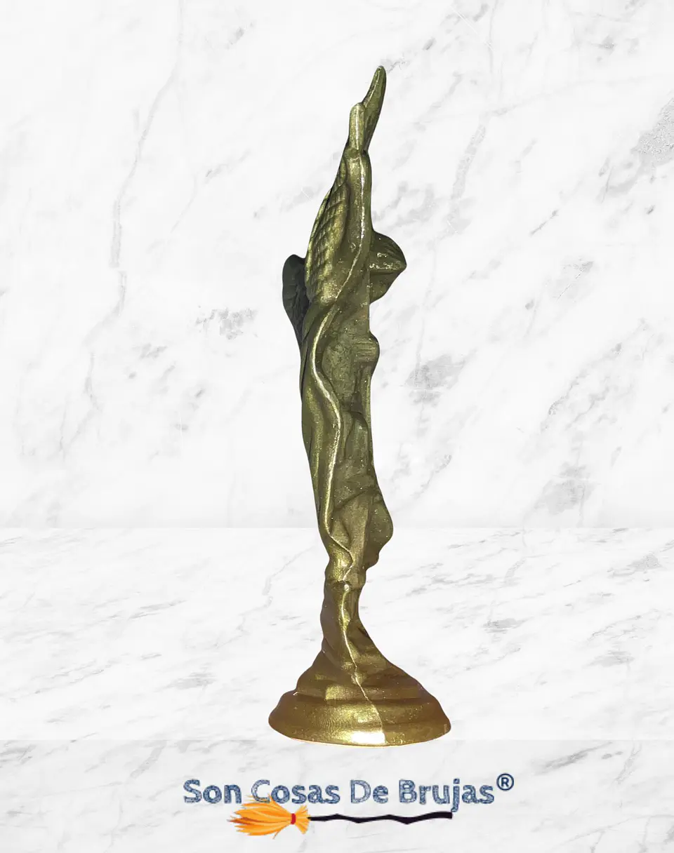 Figura San Miguel Arcángel, Dorado o Plateado - 8 x 4 cm aprox. 3