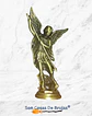 Figura San Miguel Arcángel, Dorado o Plateado - 8 x 4 cm aprox. - Miniatura 2