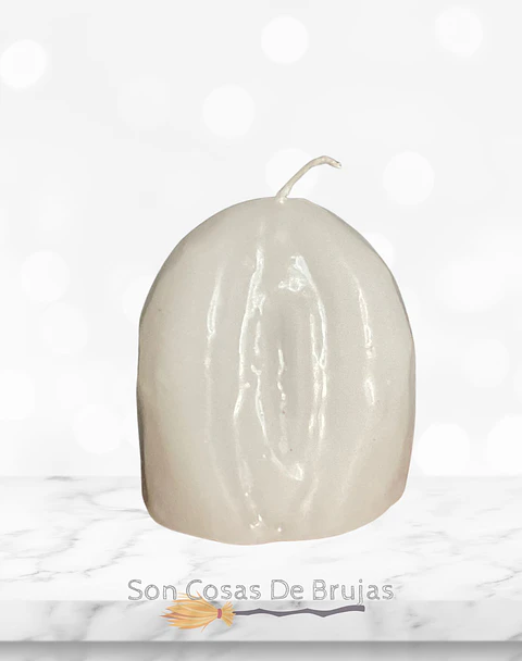 Vela Vagina Blanca - 7 x 5 cm aprox.