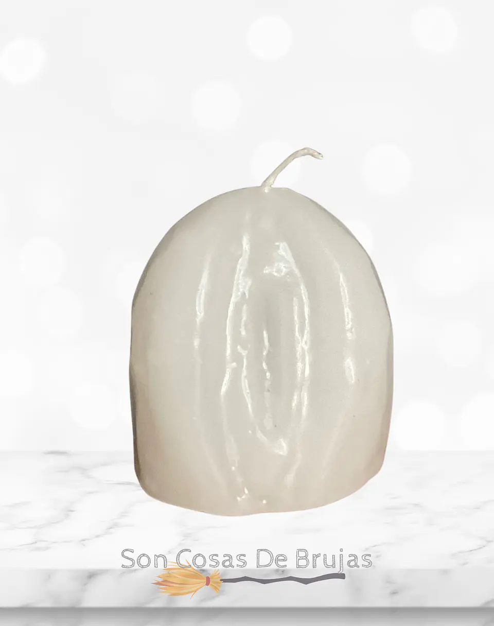 Vela Vagina Blanca - 7 x 5 cm aprox. 1