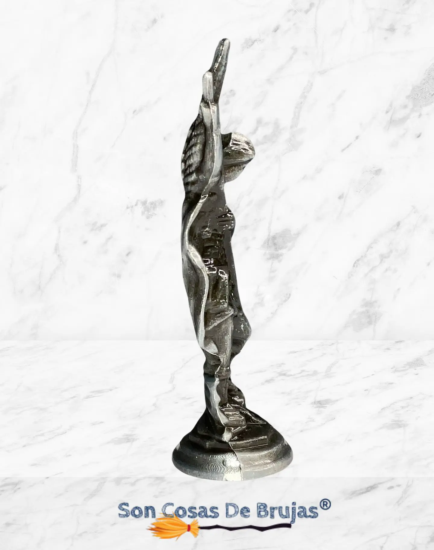 Figura San Miguel Arcángel, Dorado o Plateado - 8 x 4 cm aprox. 6