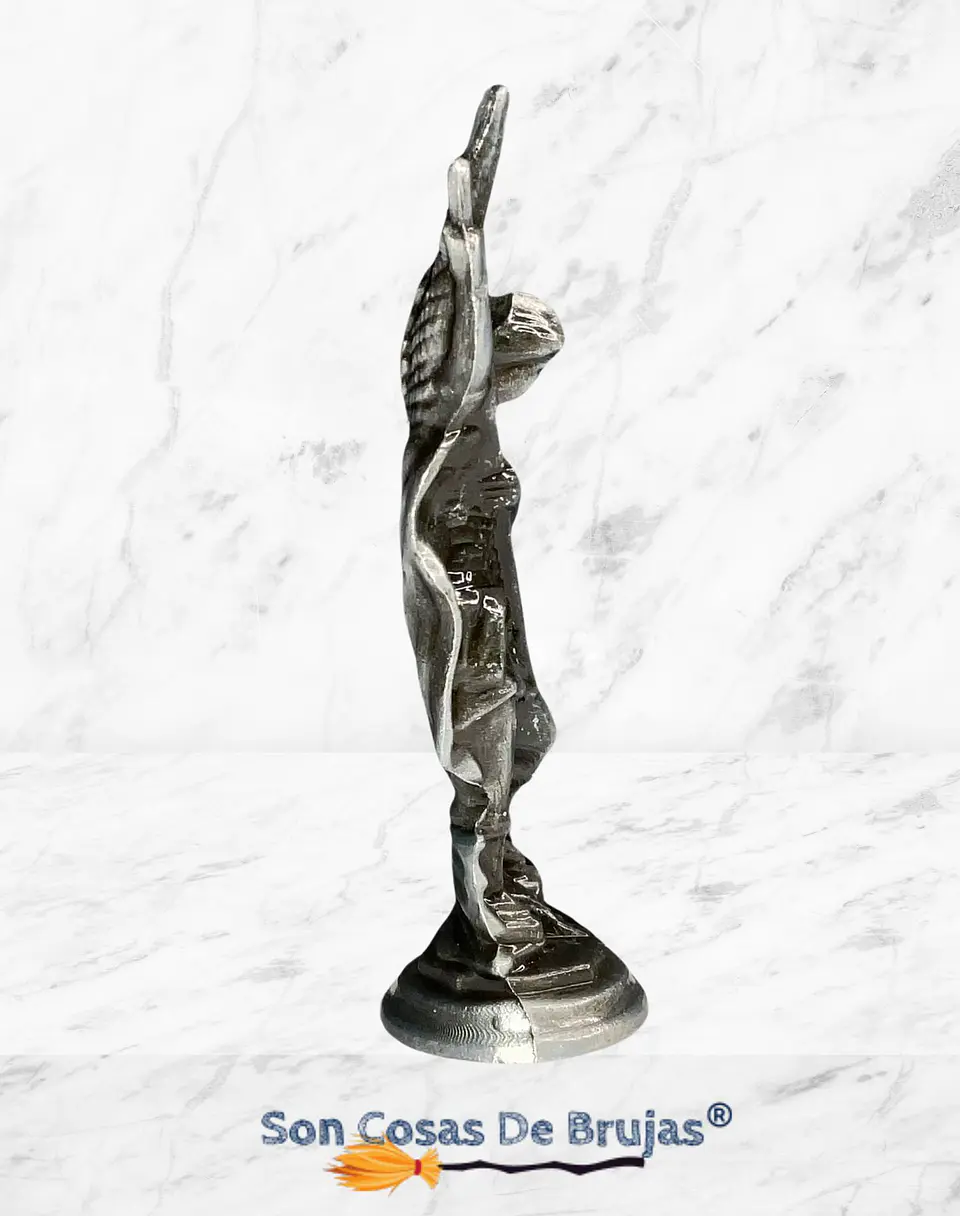 Figura San Miguel Arcángel, Dorado o Plateado - 8 x 4 cm aprox. 6