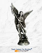 Figura San Miguel Arcángel, Dorado o Plateado - 8 x 4 cm aprox. - Miniatura 5