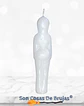 Vela Mujer Blanca - 11 x 2 cm aprox. - Miniatura 3