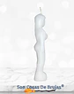 Vela Mujer Blanca - 11 x 2 cm aprox. - Miniatura 2
