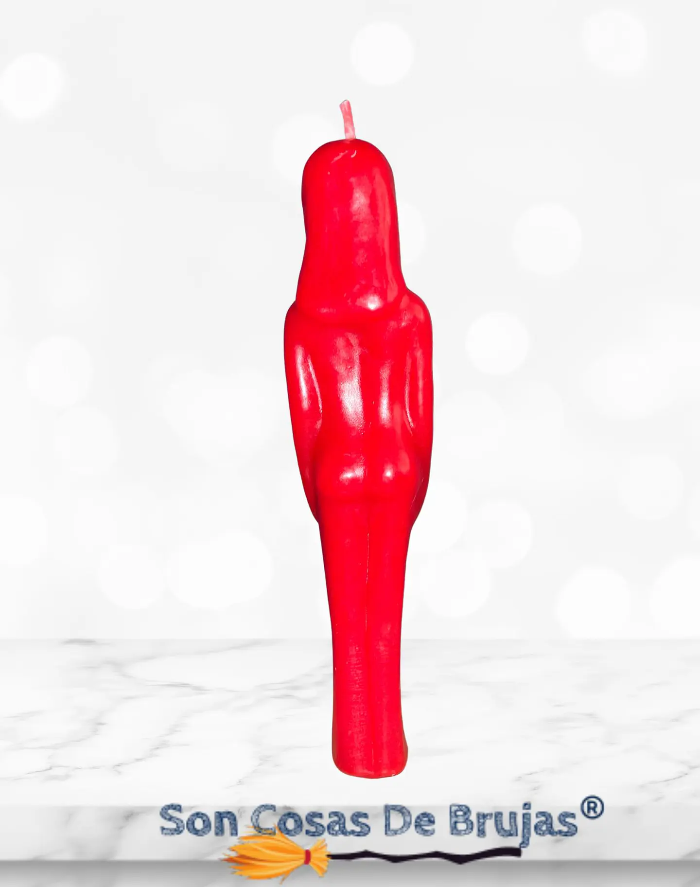 Vela mujer Roja - 18 x 3,5 cm aprox. 3