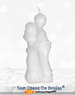 Vela Pareja Blanca - 10 x 3 cm aprox. - Miniatura 3