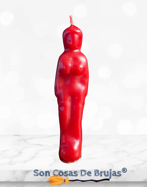 Vela Mujer Roja - 11 x 2 cm aprox.