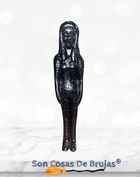 Vela Mujer Negra - 18 x 3,5 cm aprox.