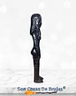 Vela Mujer Negra - 18 x 3,5 cm aprox. - Miniatura 2