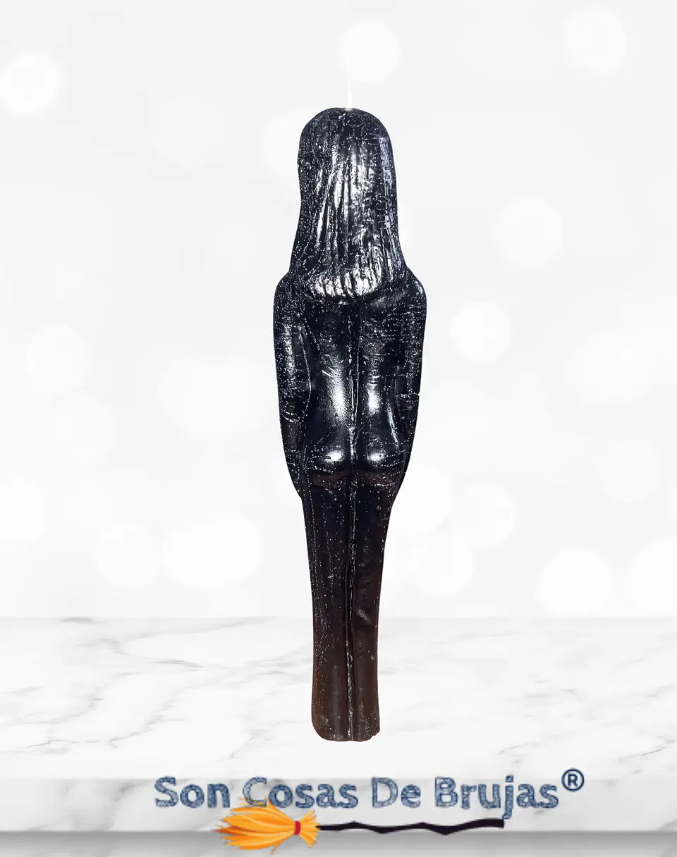 Vela Mujer Negra - 18 x 3,5 cm aprox. 3