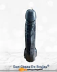 Vela Pene Negro - 18 cm aprox. - Miniatura 2