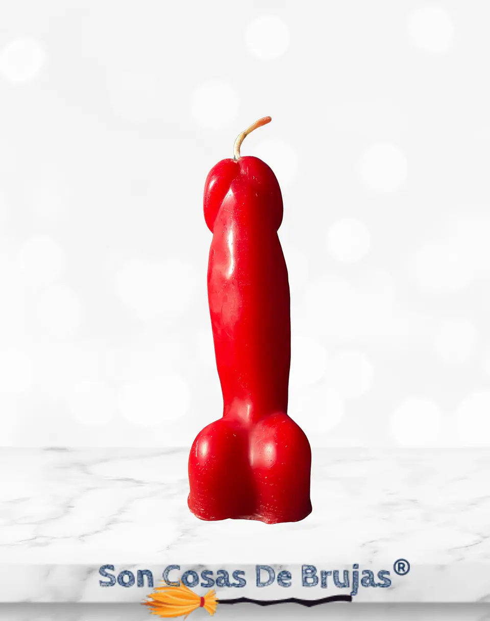 Vela Pene Rojo - 18 cm aprox. 2