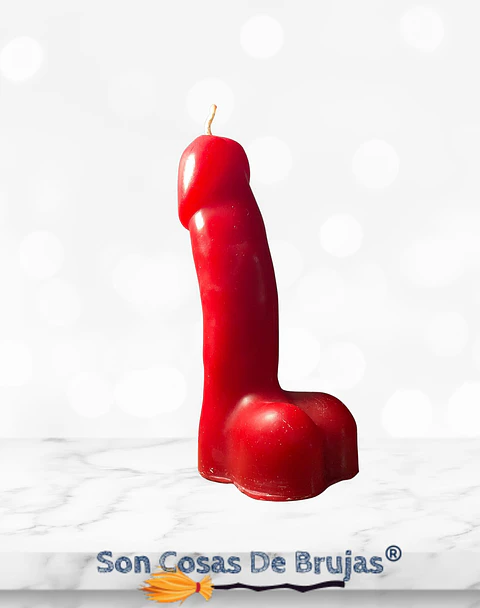 Vela Pene Rojo - 18 cm aprox.
