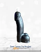 Vela Pene Negro - 12 cm aprox. - Miniatura 1