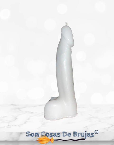 Vela Pene Blanco - 18 cm aprox.