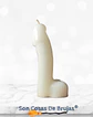 Vela Pene Blanco - 12 cm aprox. - Miniatura 1
