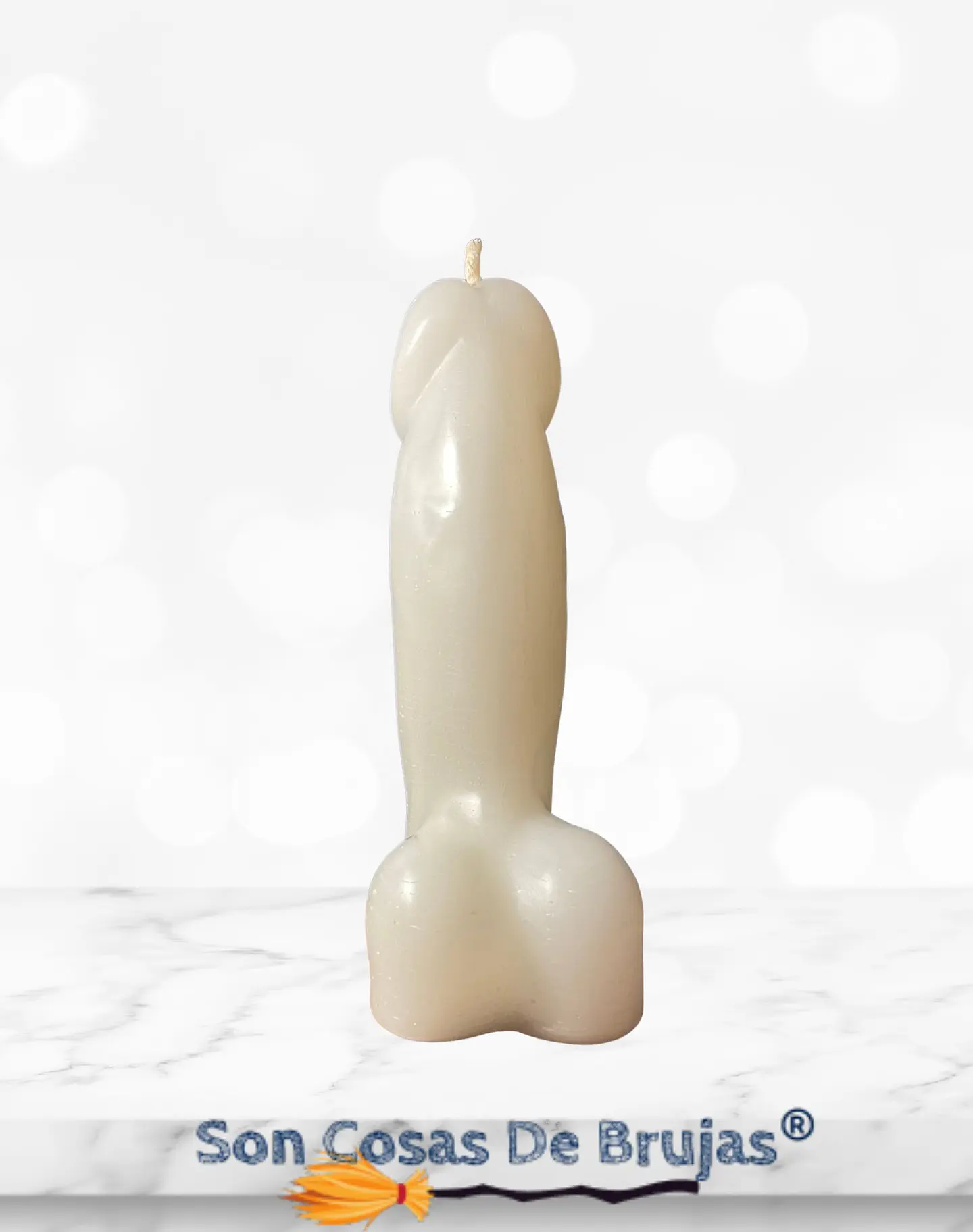 Vela Pene Blanco - 12 cm aprox. 2