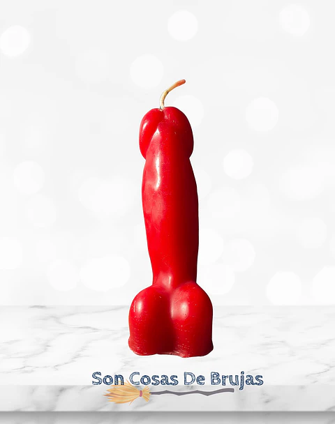 Vela Pene Rojo - 12 cm aprox.