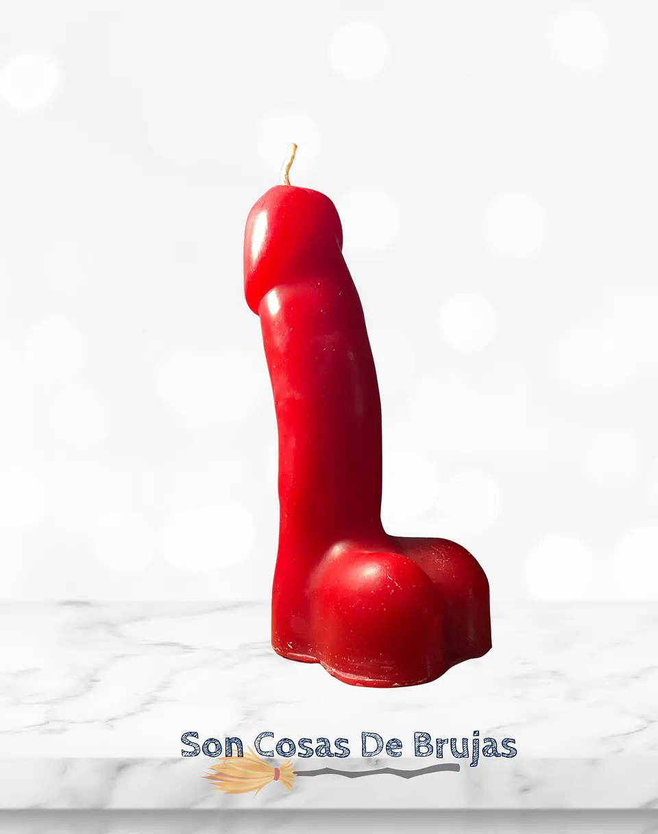 Vela Pene Rojo - 12 cm aprox. 2