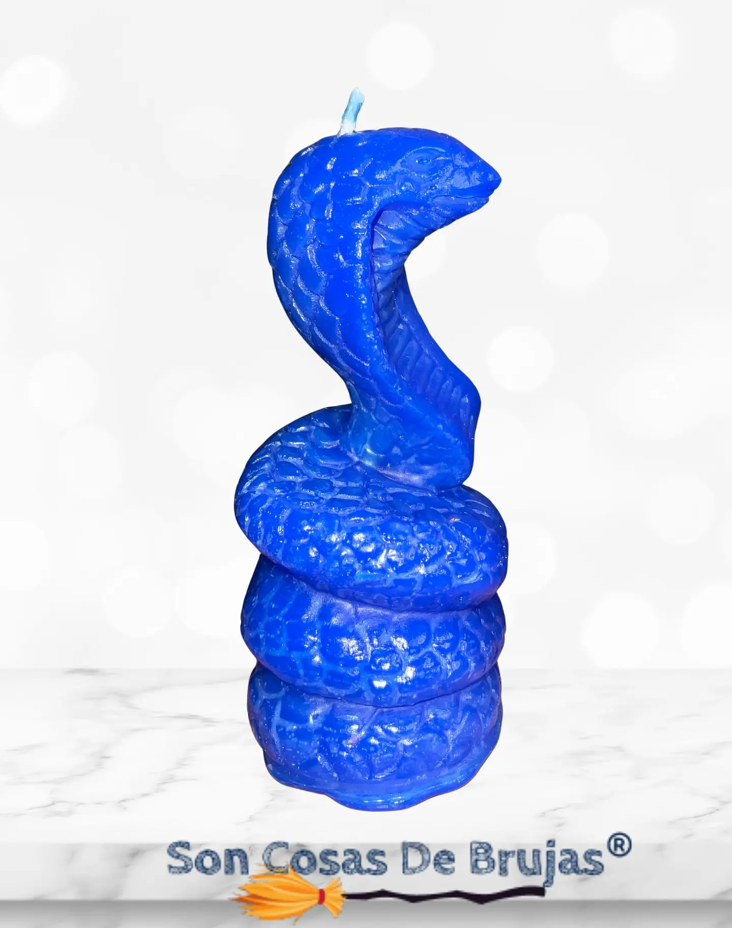 Vela Cobra Azul - 10,5 x 5,5 cm aprox. 2